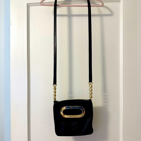 Black and gold Michael Kors purse - Picture 3 of 5